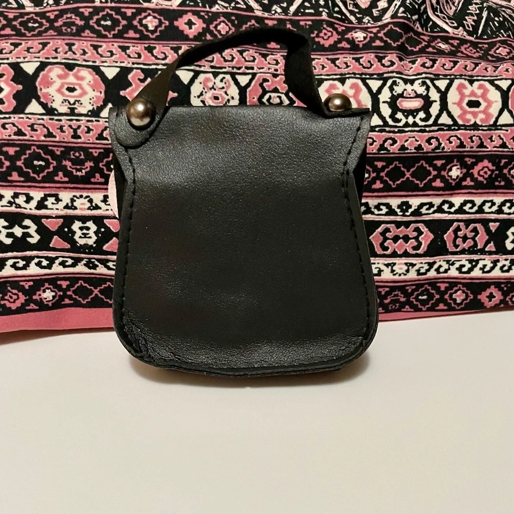 Y2K Nostalgia, Hello Kitty Pink and Black Crossbody Bag, Necklace, & Stickers